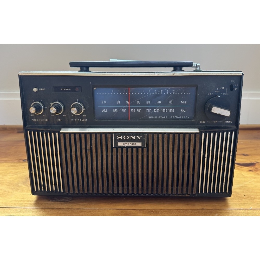 Vintage Sony MR-9700W Stereo AM/FM Portable Radio – Tested